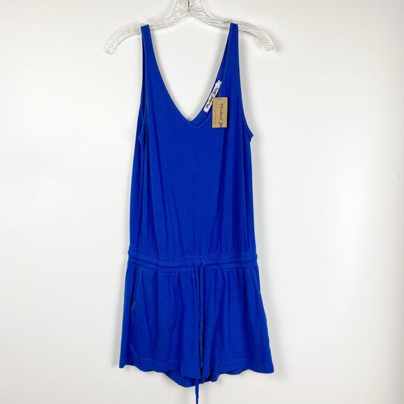 New With Tags Michael Stars V Romper Bayside Slub Knit Revolve Womens Sz Small - Picture 3 of 13